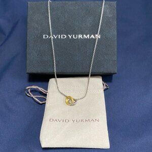 David Yurman Silver and Gold Necklace